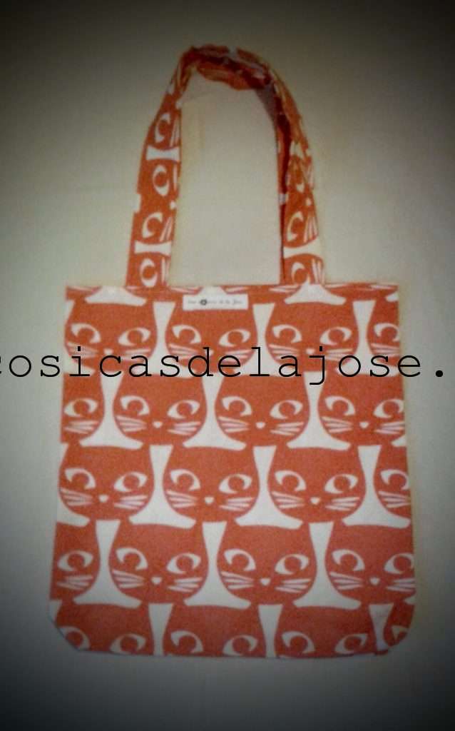 Bolso gatos naranjas