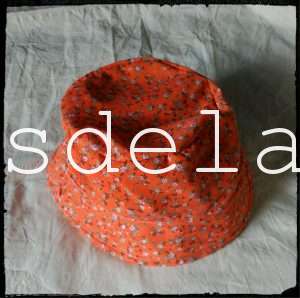 Sombrero reversible amarillo naranja grande