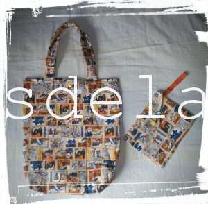 Bolso y neceser comic